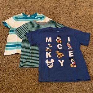 Baby gap and Disney t-shirts